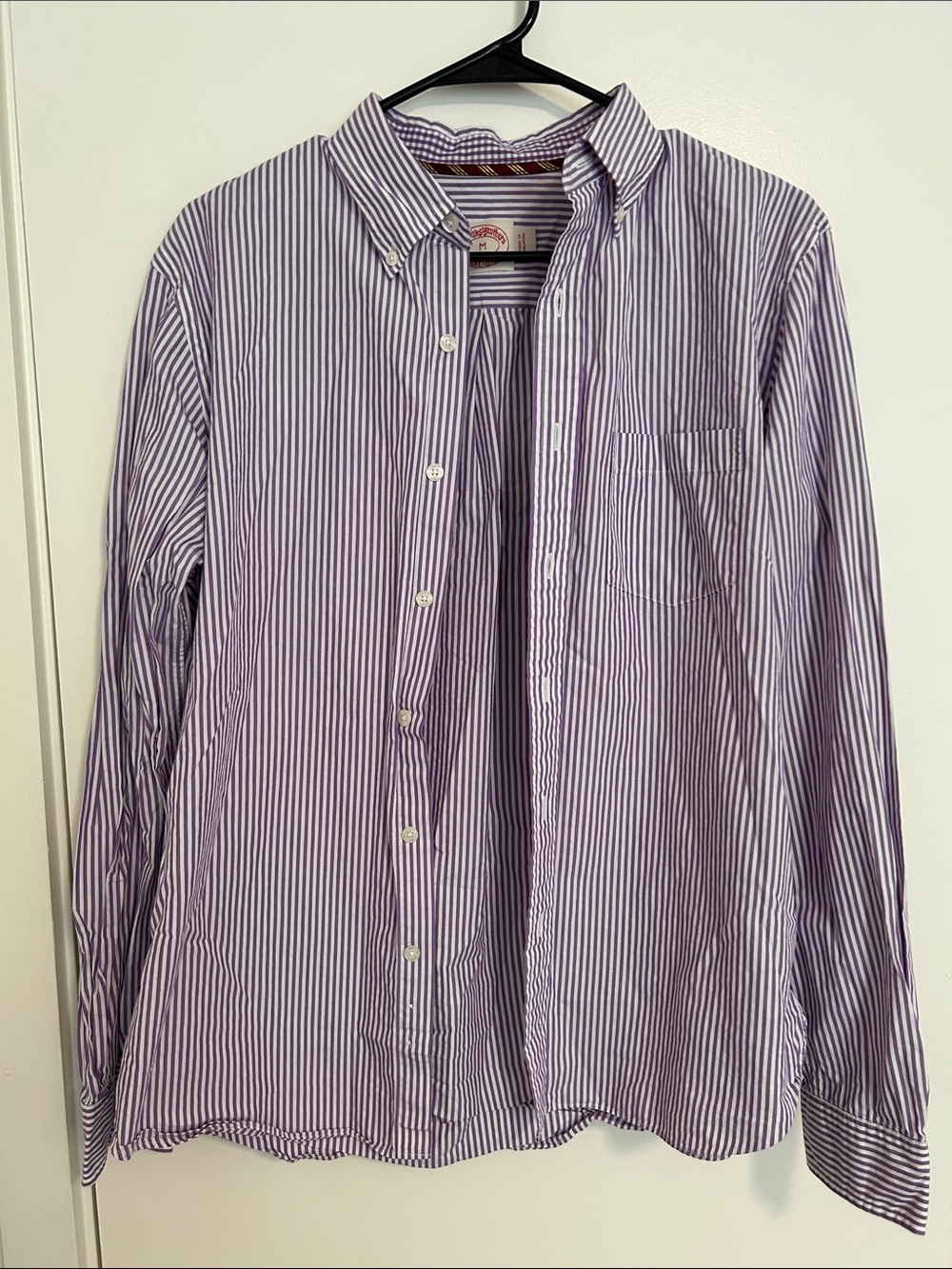 Men’s Brooks Brothers Striped Dress Shirt, Size M